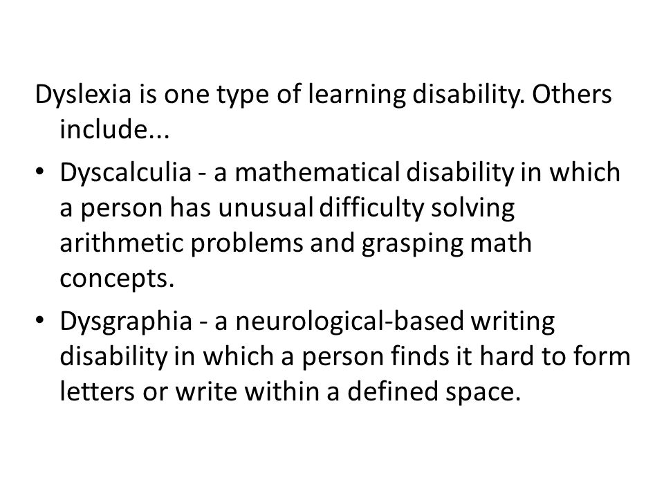 Writing disabilities: an overview